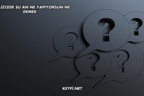 İngilizcede Şu An Ne Yapıyorsun Ne Demek